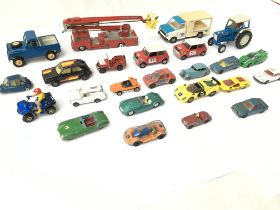 A Collection of playworn die-cast including Dinky.