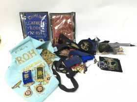 Masonic items including medals, badges, wear etc.