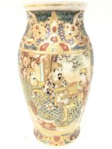 A Japanese satsuma vase decorated with oriental fi