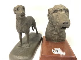A pair Valendale Irish Wolfhound models