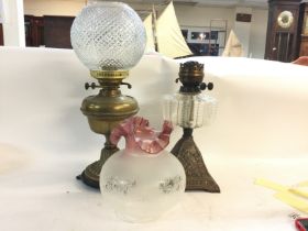 Pair of oil lamps. No reserve (2)