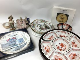 A Collection of ceramics including a boxed Hummel