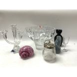 A collection fo good glassware to include 2 Wedgew