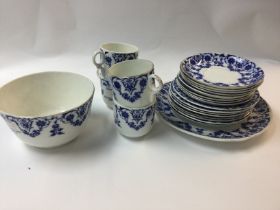 Foley China dinner set including plates and cups.