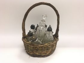 A collection of Victorian and earlier cruet bottle