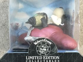 A limited edition Wallace and gromit boxed toy gromit in a plane