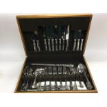 A canteen of stainless steel cutlery. No reserve