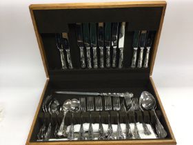 A canteen of stainless steel cutlery. No reserve