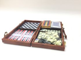 6-in-1 Travel Game set in vinyl carrying case Magn