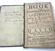 An Early English book of common prayer dated 1768,