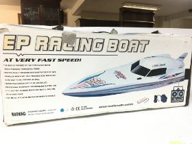 Boxed EP racing boat. Postage cat C