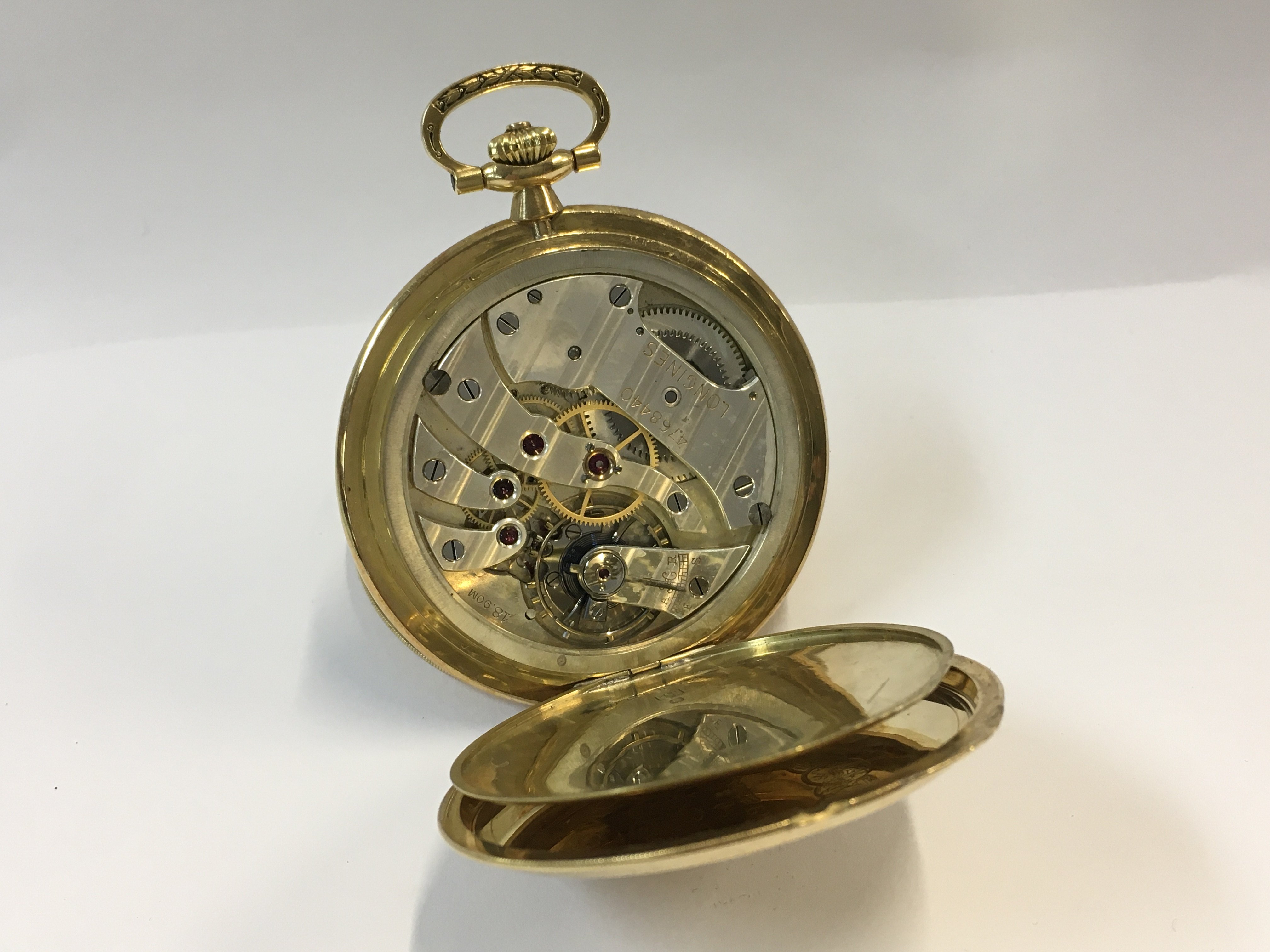 A fine Longines 18ct gold cased pocket watch, in f - Image 7 of 7