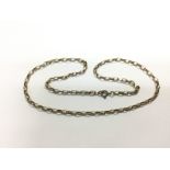 A 9ct gold belcher link necklace, approx 7.9g. Shi