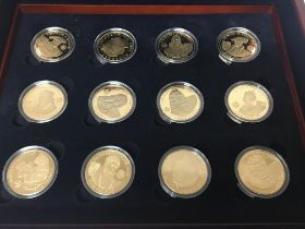 A Royal Mint Proof set of Silver gilt Coins The Ho