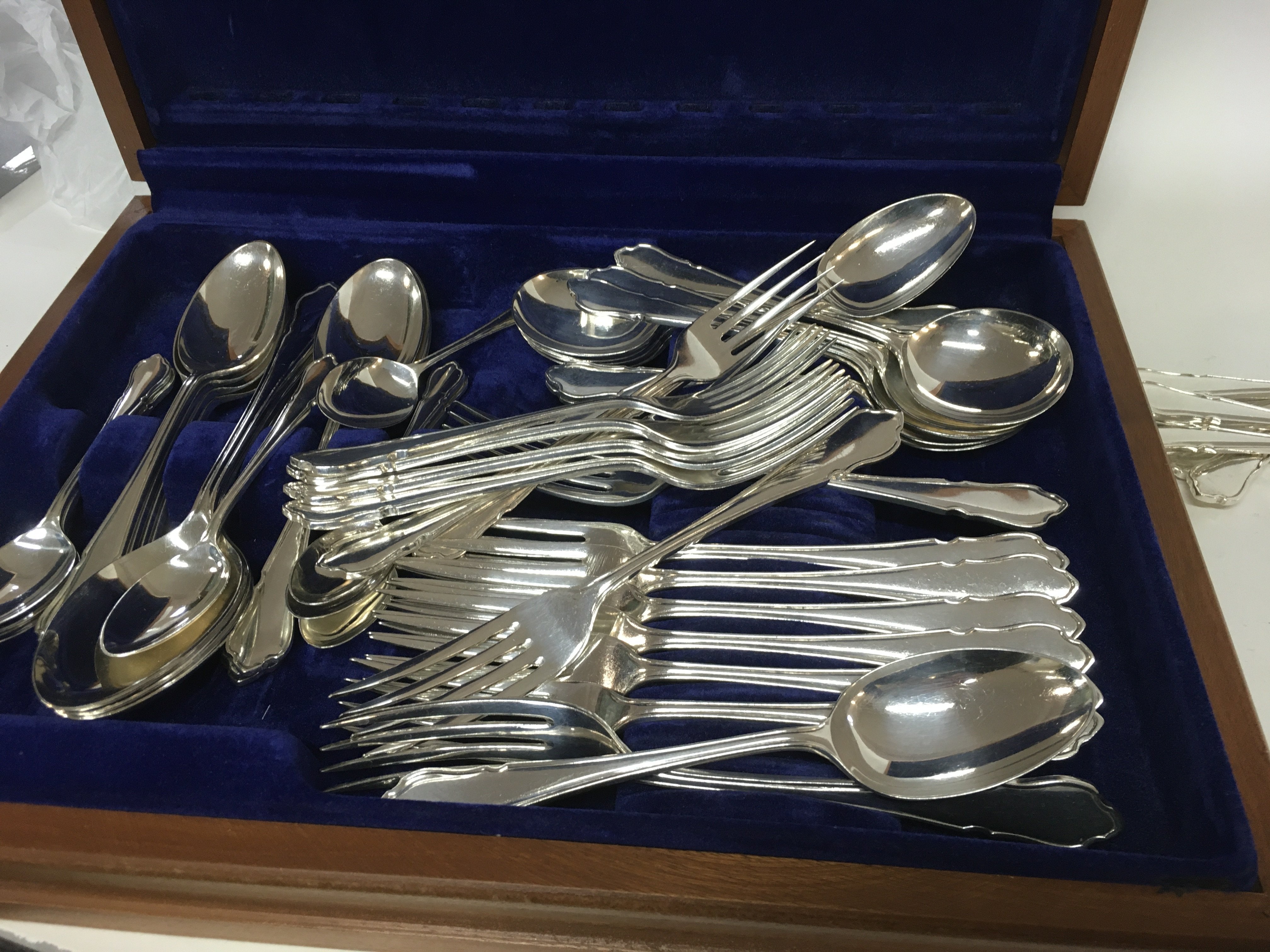 A canteen of cutlery various .