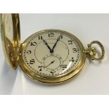 A fine Longines 18ct gold cased pocket watch, in f