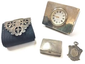 Mixed silver hallmarked lot including a Kitney & C