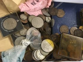 A box of GB coins various