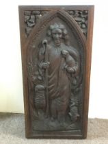 Wood panel of christ 4.5x29.5x62cm. Postage Catego