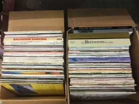 A collection of LPs, 7inch singles, CDs and casset