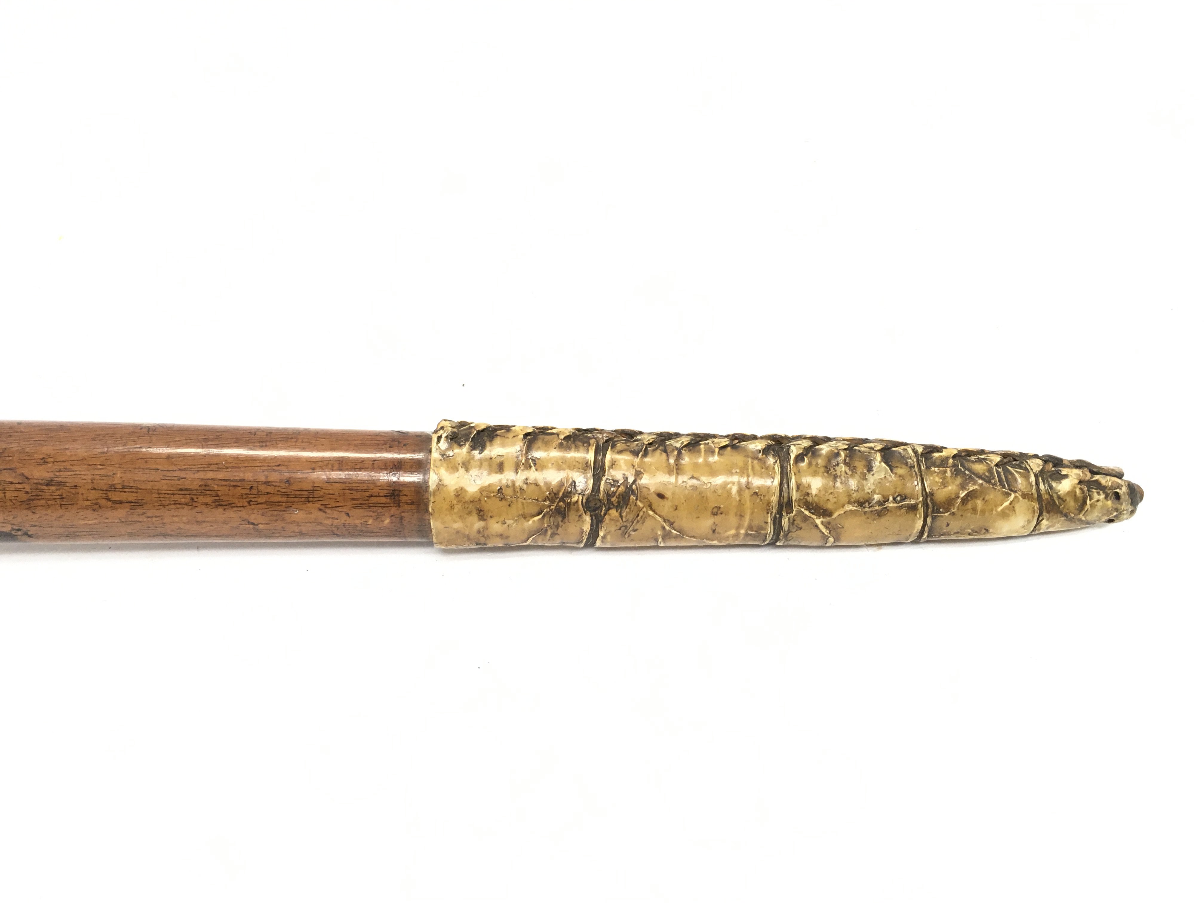 An unusual knobkerrie possible from circa 19th cen - Image 2 of 3