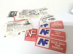A Collection of National Front memorabilia small o