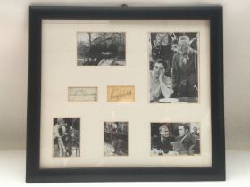 A framed and glazed montage of Steptoe & Son signe