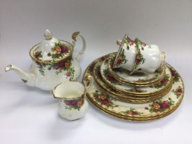 A collection of Royal Albert Old Country Roses tea