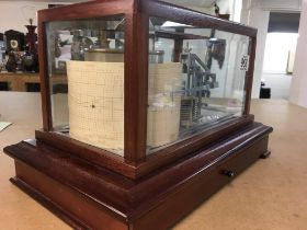 A mahogany cased barograph -Casella London