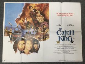 Four movie posters comprising To Catch A King, Blu