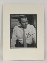 A signed Frank Sinatra photo, dedication 'To Daphn