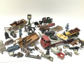 A Collection of vintage Britains lead figures and