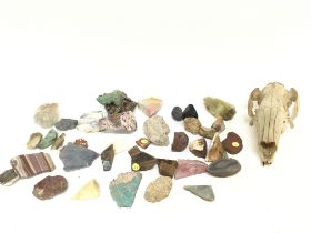 Collection of assorted rock including one with Opa