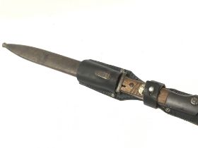 A Third Reich K98 bayonet ,With SS skull badge and