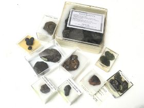 A collection of meteorites including Nantan China,