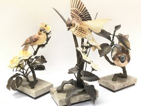 Albany China Bird ornaments including Skylark, Nig