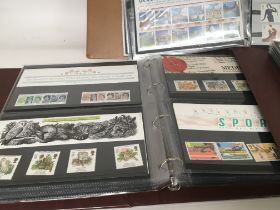 Three Albums full of Stamp presentation packs. Inc