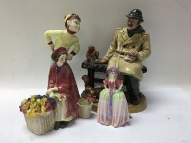 A Collection of four figurines including Royal Wor