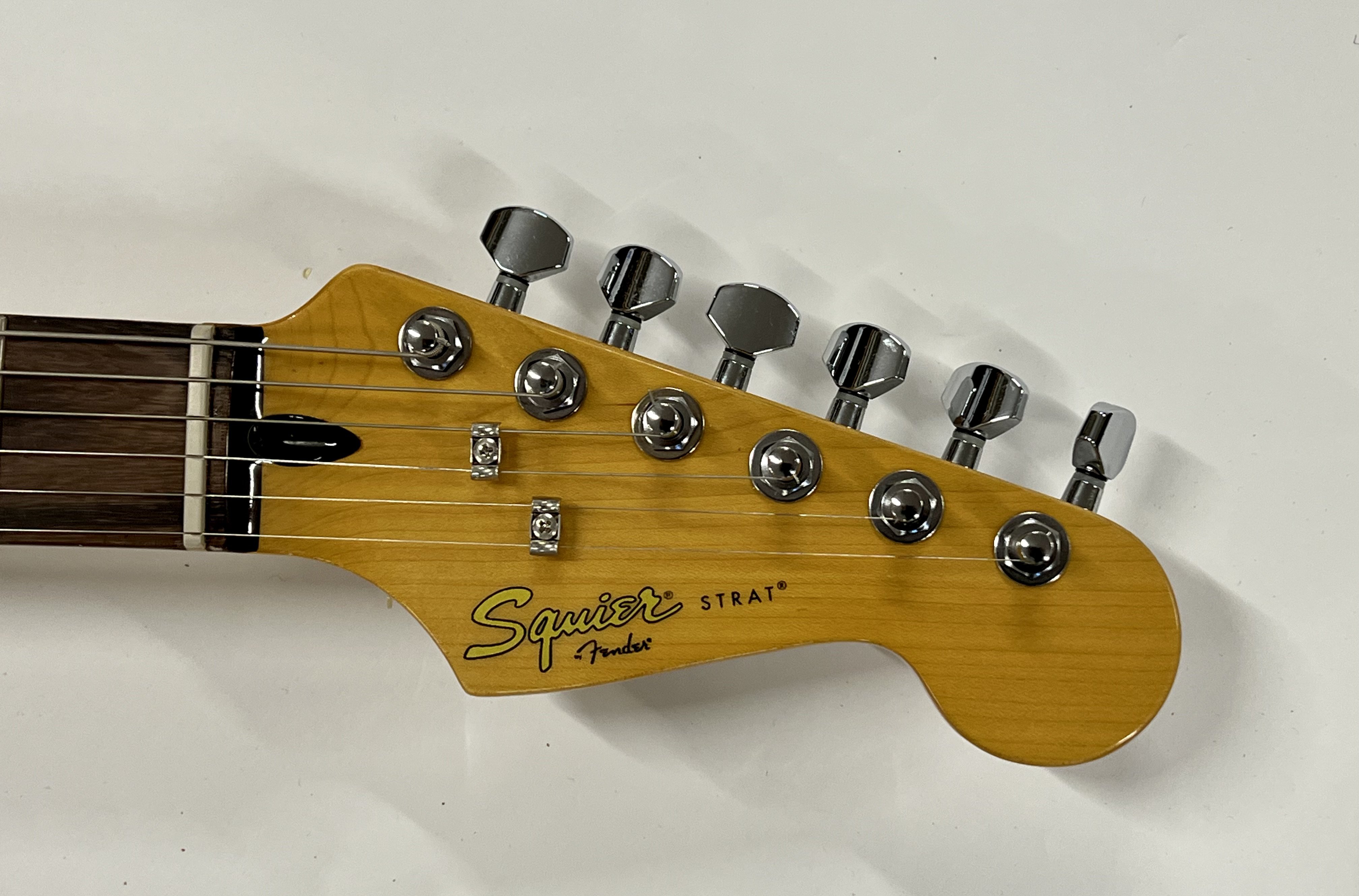 A Squier Stratocaster guitar in Fender Tweed Case - Image 3 of 5