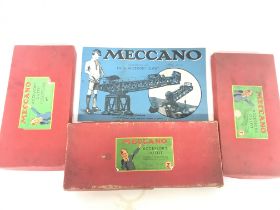 A Collection of boxed vintage Meccano Accessory Ou