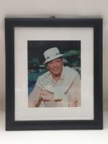 A framed and glazed signed photo of Frank Sinatra,