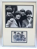 A framed and glazed Beatles photo and Cavern Club