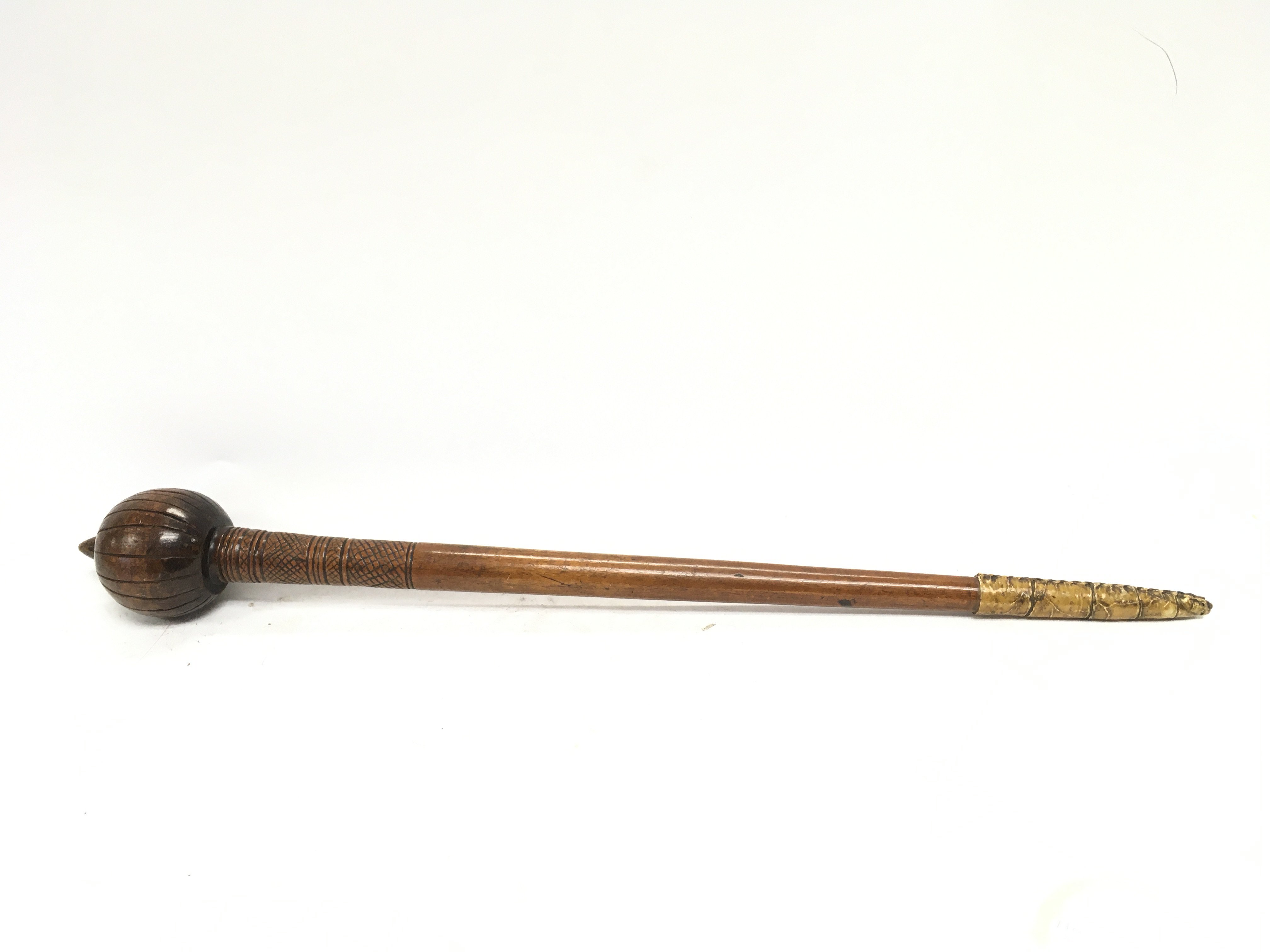 An unusual knobkerrie possible from circa 19th cen