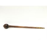 An unusual knobkerrie possible from circa 19th cen