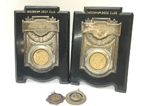 1950s Dagenham Dock Club football medals . Postage