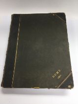 An 1890 bound volume of monochrome plates of Rome.