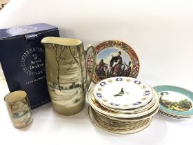 A collection of ceramics including Royal Doulton v