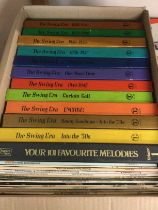 A collection of LPs comprising mainly Swing Era bo