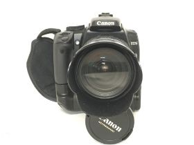 A Canon EOS 400D camera with a Canon EF 28 28-105m