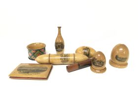 A collection of vintage Mauchline ware from Kelvin